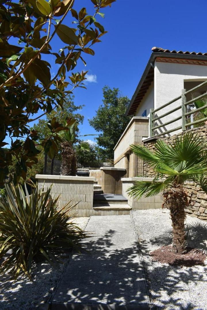 Chambre Au Calme Avec Spa Privatif Gratuit Sud Aveyron Les Palmiers Des Causses Saint-Rome-de-Tarn Kültér fotó